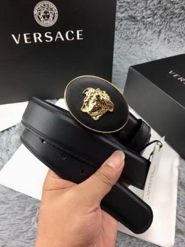 Super Perfect Quality Versace Belts(100% Genuine Leather,Steel Buckle)-627