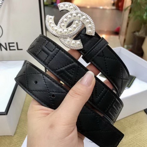 Super Perfect Quality CHNL Belts(100% Genuine Leather,steel Buckle)-001