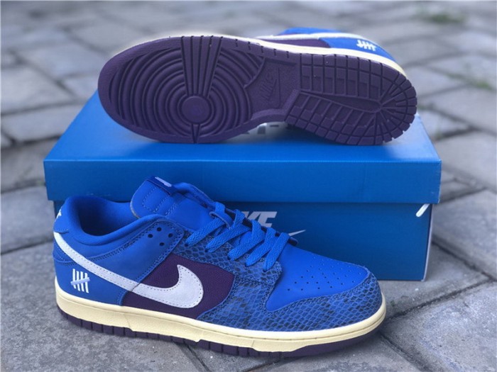 Authentic UNDEFEATED x Nike Dunk Low  Blue