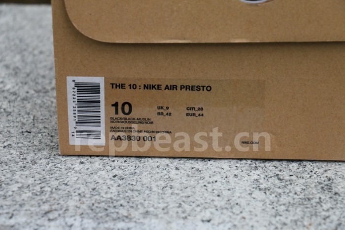 Authentic OFF-WHITE x Nike Air Presto Men