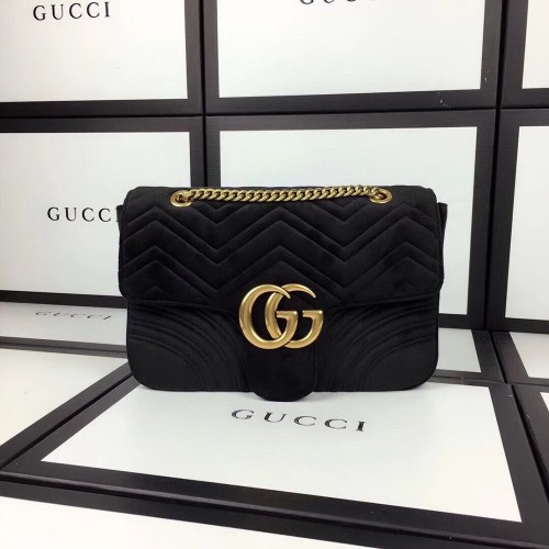 G GG Marmont Velvet Shoulder Bag