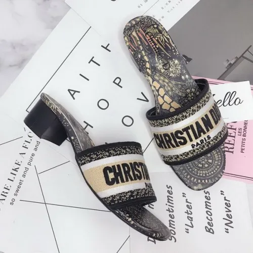 Dior women slippers AAA-049