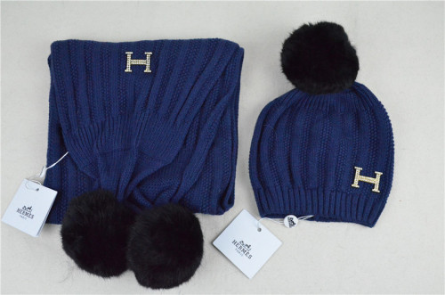 Hermes Wool Cap Scarf AAA-014