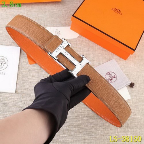 Super Perfect Quality Hermes Belts(100% Genuine Leather,Reversible Steel Buckle)-283