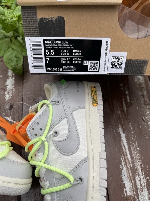 Authentic OFF-WHITE x Nike Dunk Low “The 50”   DM1602 128