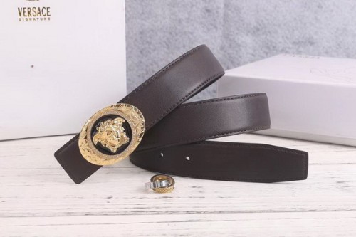 Super Perfect Quality Versace Belts(100% Genuine Leather,Steel Buckle)-129