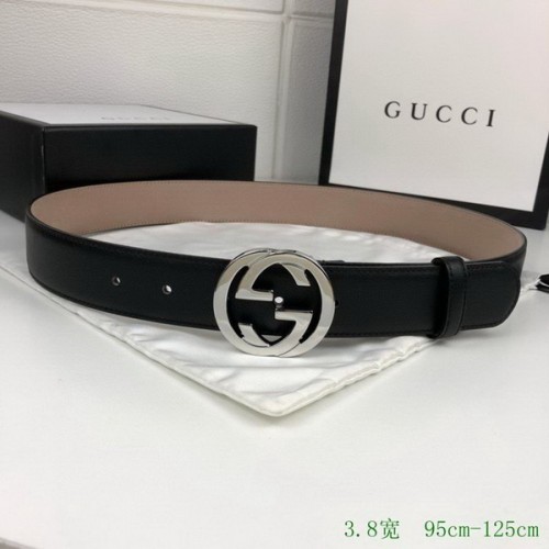 Super Perfect Quality G Belts(100% Genuine Leather,steel Buckle)-3014