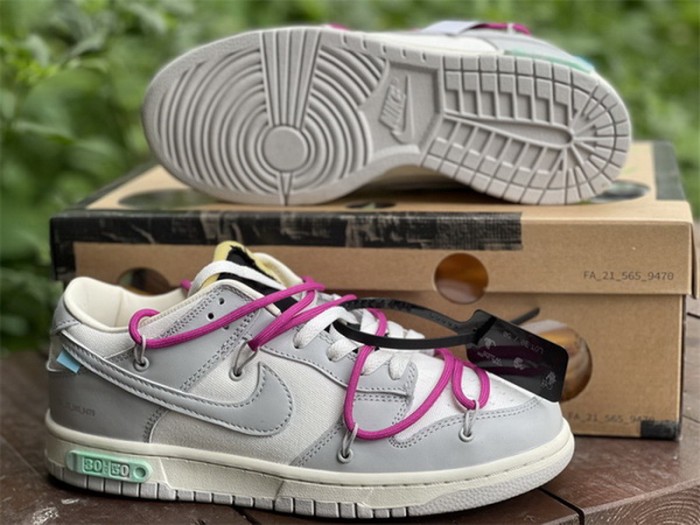 Authentic OFF-WHITE x Nike Dunk Low “The 50” DM1602 114
