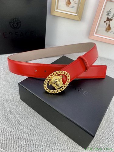 Super Perfect Quality Versace Belts(100% Genuine Leather,Steel Buckle)-512