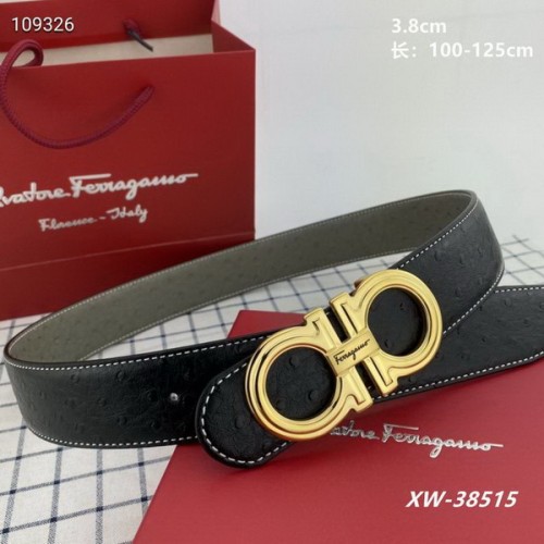 Super Perfect Quality Ferragamo Belts(100% Genuine Leather,steel Buckle)-1519