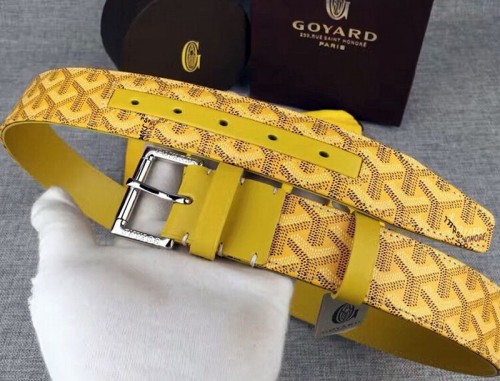Super Perfect Quality Goyard Belts(100% Genuine Leather,steel Buckle)-004