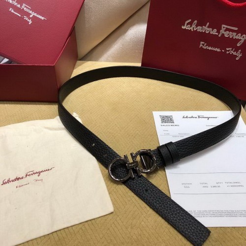 Super Perfect Quality Ferragamo Belts(100% Genuine Leather,steel Buckle)-1050