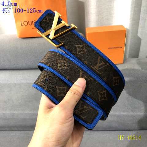 Super Perfect Quality LV Belts(100% Genuine Leather Steel Buckle)-2432