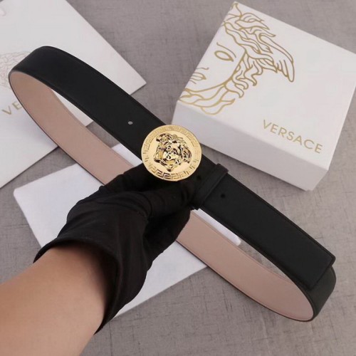 Super Perfect Quality Versace Belts(100% Genuine Leather,Steel Buckle)-622