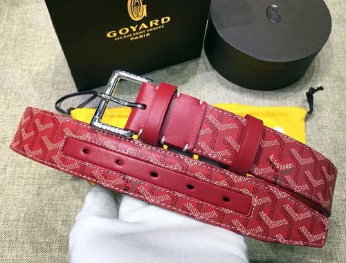 Super Perfect Quality Goyard Belts(100% Genuine Leather,steel Buckle)-005
