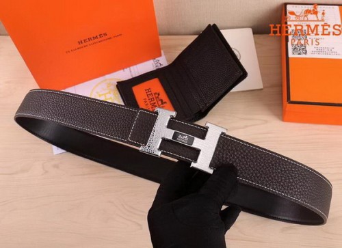 Super Perfect Quality Hermes Belts(100% Genuine Leather,Reversible Steel Buckle)-411
