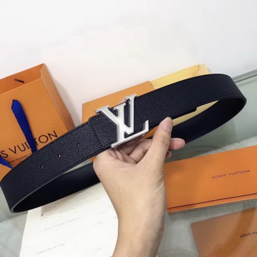 Super Perfect Quality LV Belts(100% Genuine Leather Steel Buckle)-1820