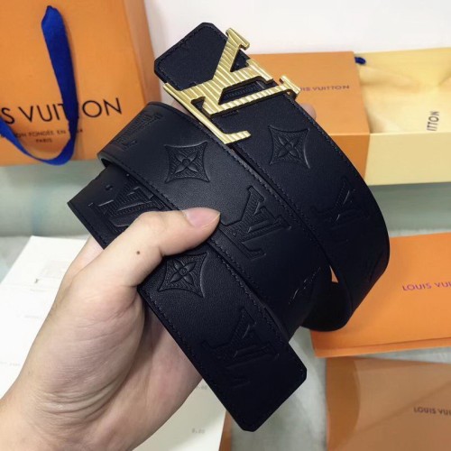 Super Perfect Quality LV Belts(100% Genuine Leather Steel Buckle)-1212