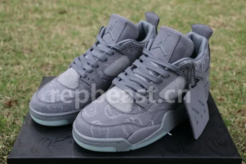 Authentic Kaws x Air Jordan 4 “Cool Grey” GS