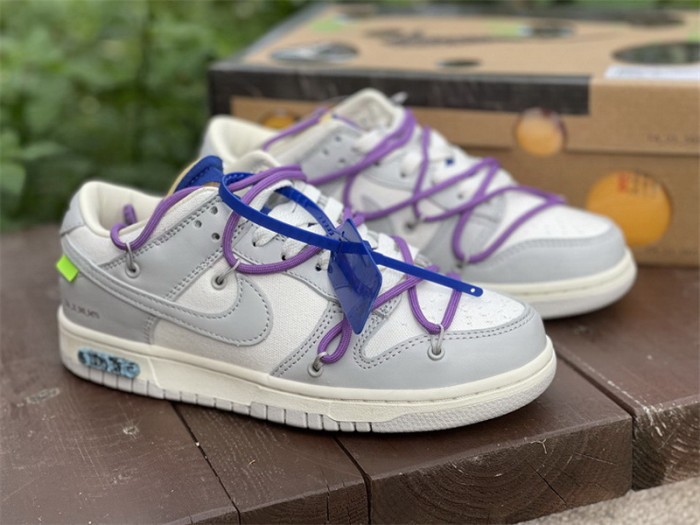 Authentic OFF-WHITE x Nike Dunk Low “The 50”  DM1602 107