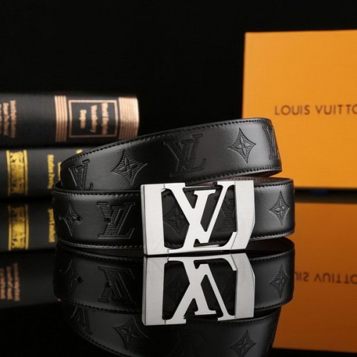 Super Perfect Quality LV Belts(100% Genuine Leather Steel Buckle)-2324
