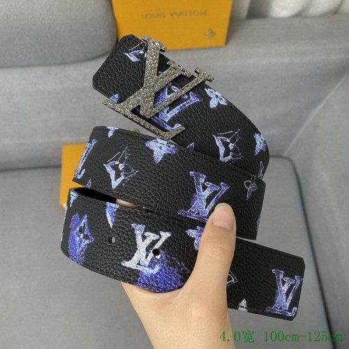 Super Perfect Quality LV Belts(100% Genuine Leather Steel Buckle)-3112