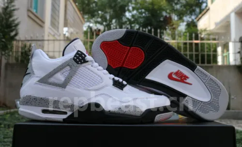 Authentic Air Jordan 4 OG ’89 “White Cement” GS