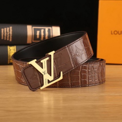 Super Perfect Quality LV Belts(100% Genuine Leather Steel Buckle)-2207