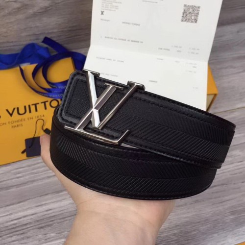 Super Perfect Quality LV Belts(100% Genuine Leather Steel Buckle)-1614