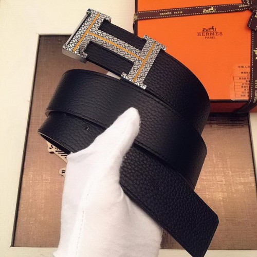 Super Perfect Quality Hermes Belts(100% Genuine Leather,Reversible Steel Buckle)-392