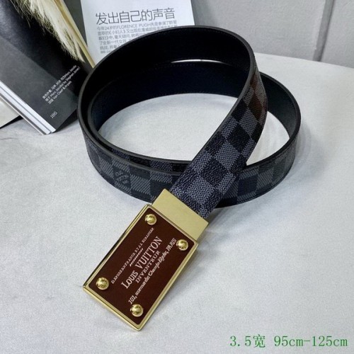 Super Perfect Quality LV Belts(100% Genuine Leather Steel Buckle)-2670