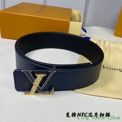 Super Perfect Quality LV Belts(100% Genuine Leather Steel Buckle)-2904