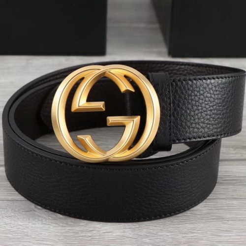 Super Perfect Quality G Belts(100% Genuine Leather,steel Buckle)-2129