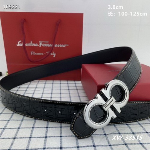 Super Perfect Quality Ferragamo Belts(100% Genuine Leather,steel Buckle)-1511