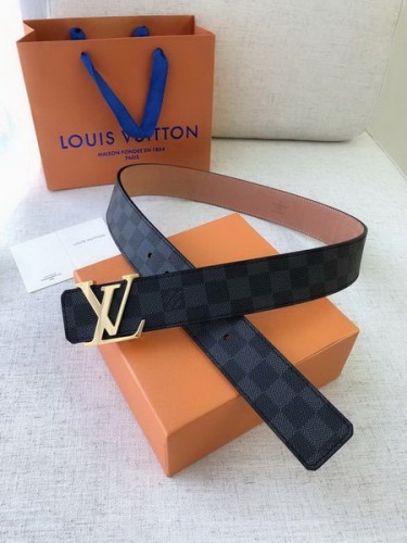 Super Perfect Quality LV Belts(100% Genuine Leather Steel Buckle)-2238