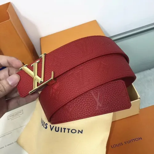 Super Perfect Quality LV Belts(100% Genuine Leather Steel Buckle)-1172