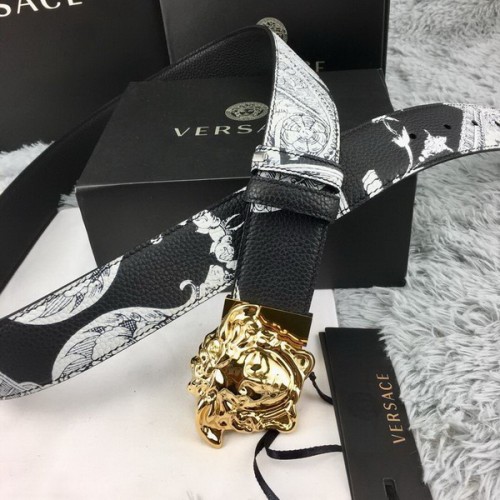 Super Perfect Quality Versace Belts(100% Genuine Leather,Steel Buckle)-290
