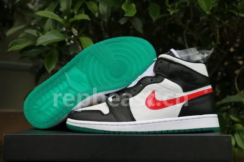 Authentic Air Jordan 1 Mid  Black/University Red GS