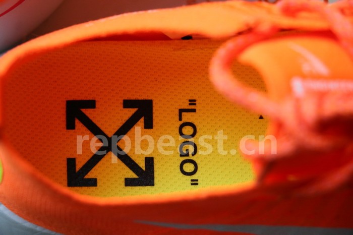 Authentic OFF White x Nike Zoom Fly Orange