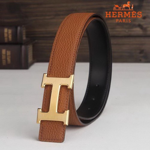 Super Perfect Quality Hermes Belts(100% Genuine Leather,Reversible Steel Buckle)-368