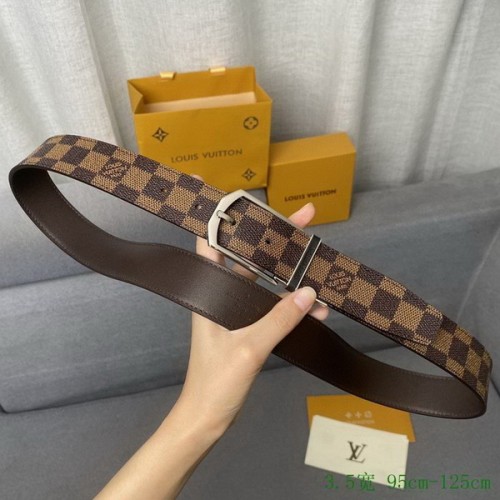 Super Perfect Quality LV Belts(100% Genuine Leather Steel Buckle)-2714