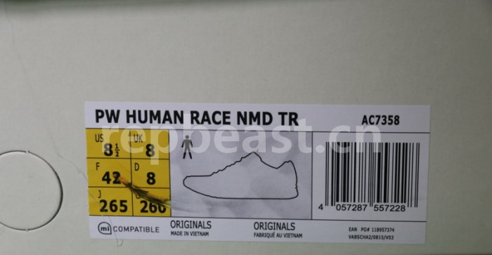 Authentic Pharrell x AD Originals NMD Human Race TR BBC Exclusive