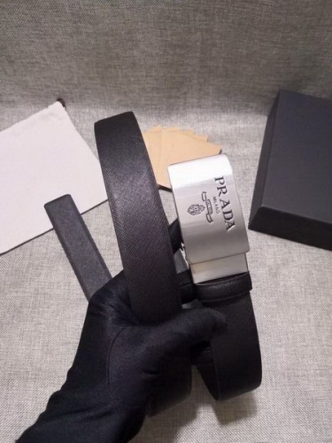Super Perfect Quality Prada Belts(100% Genuine Leather,Reversible Steel Buckle)-017