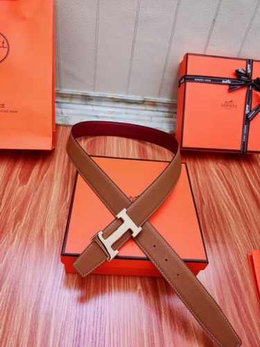 Super Perfect Quality Hermes Belts(100% Genuine Leather,Reversible Steel Buckle)-673
