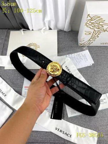 Super Perfect Quality Versace Belts(100% Genuine Leather,Steel Buckle)-353