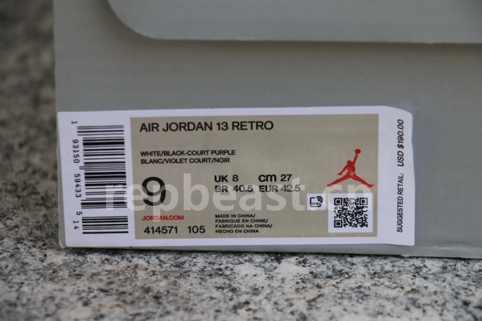 Authentic Air Jordan 13 “Lakers Rivals”