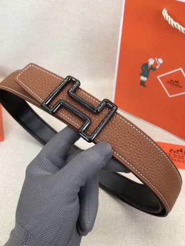 Super Perfect Quality Hermes Belts(100% Genuine Leather,Reversible Steel Buckle)-568