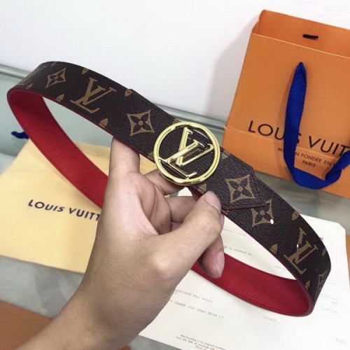 Super Perfect Quality LV Belts(100% Genuine Leather Steel Buckle)-1895