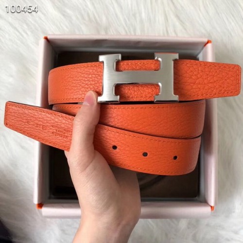 Super Perfect Quality Hermes Belts(100% Genuine Leather,Reversible Steel Buckle)-476
