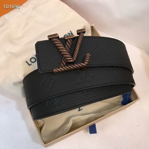 Super Perfect Quality LV Belts(100% Genuine Leather Steel Buckle)-1309